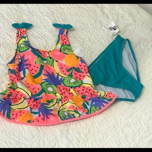 NWT Girls Swimsuit - 10/12-Cat & Jack NWT